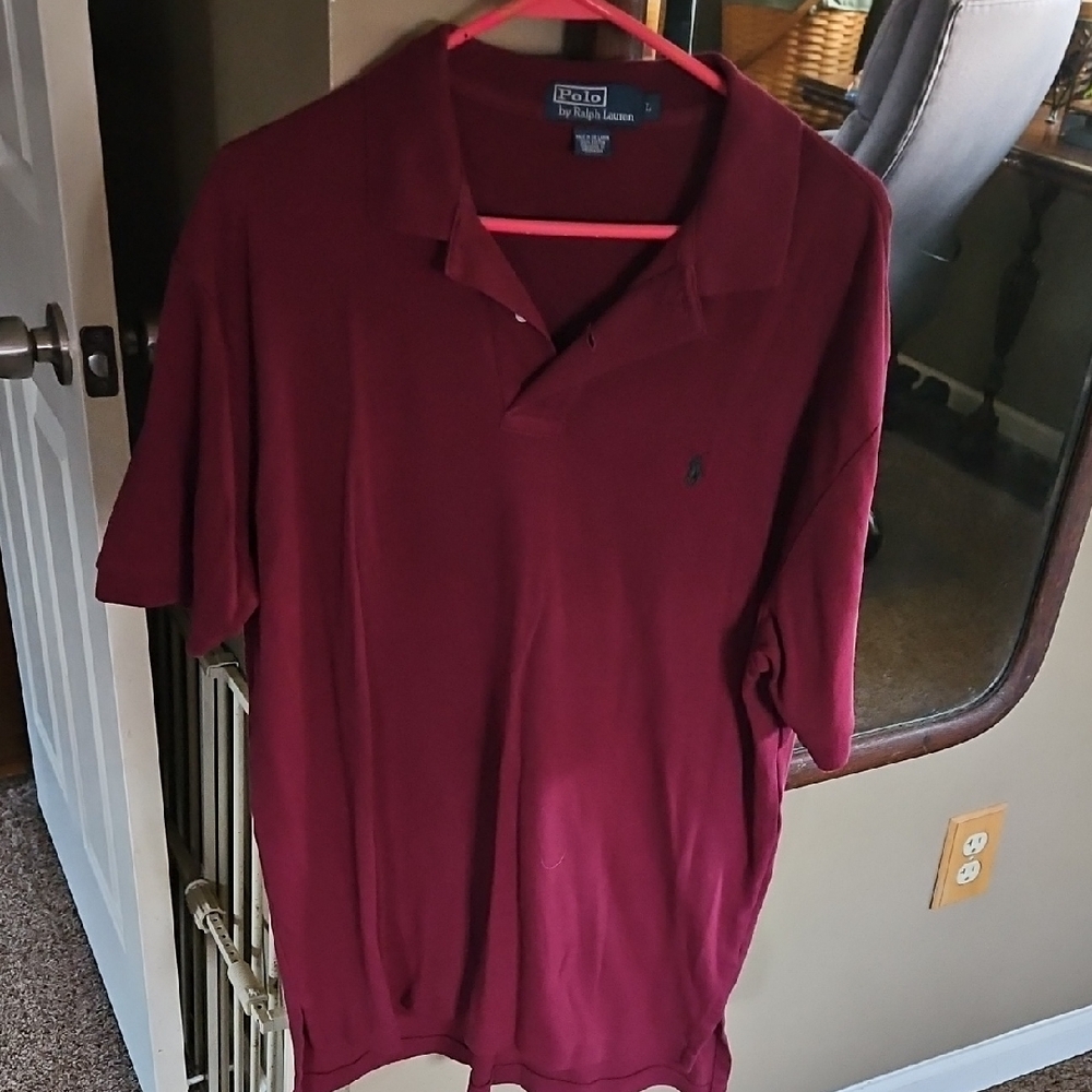 Polo by Ralph Lauren Men's Deep Red Polo Shirt